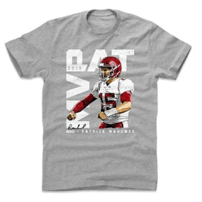 NFL Tシャツ パトリック・マホームズ チーフス 2018 MVP W T-Shirts 500LEVEL ヘザーグレー