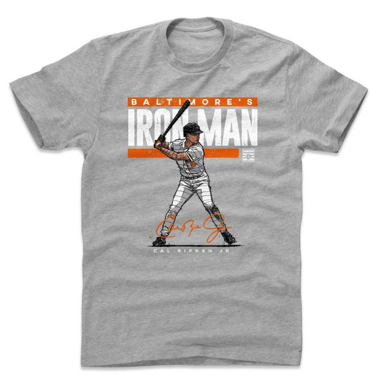 オリオールズ Tシャツ カル・リプケン MLB Iron Man T-Shirt 500Level ヘザーグレー | セレクション | MLB NBA  NFL プロ野球グッズ専門店 公式オンラインストア