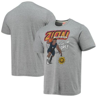 ザイオン・ウィリアムソン Tシャツ NBA ペリカンズ Comic Book Player Tri-Blend T-Shirt Homage ヘザーグレー