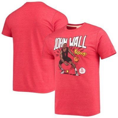 ジョン・ウォール Tシャツ NBA ロケッツ Comic Book Player Tri-Blend T-Shirt Homage レッド