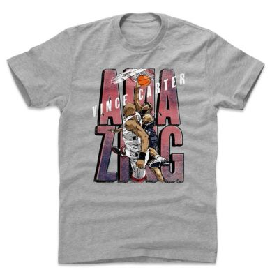 NBA ニュージャージー・ネッツ Tシャツ ヴィンス・カーター Amazing D T-Shirt 500Level ヘザーグレー