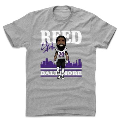 NFL レイブンズ Tシャツ エド・リード Toon P T-Shirt 500Level ヘザーグレー