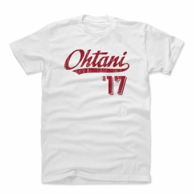 大谷翔平 Tシャツ MLB エンゼルス Script R T-shirts 500Level ホワイト