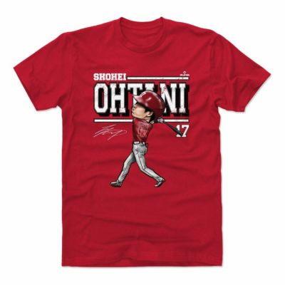 大谷翔平 Tシャツ MLB エンゼルス Score W T-shirts 500Level レッド ...