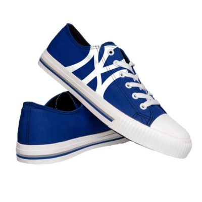 MLB ヤンキース シューズ スニーカー キャンバス ローカット Low Top Big Logo  Forever Collectibles ネイビー