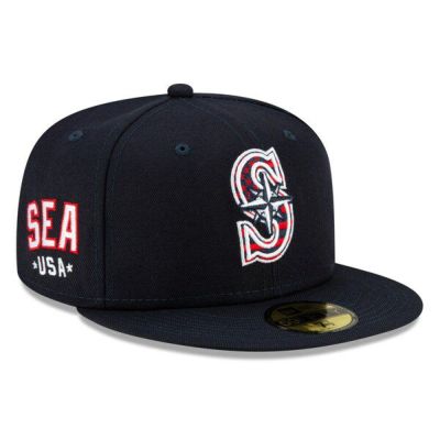 MLB マリナーズ キャップ ニューエラ 59FIFTY Fitted 独立記念日 4th of July New Era ネイビー