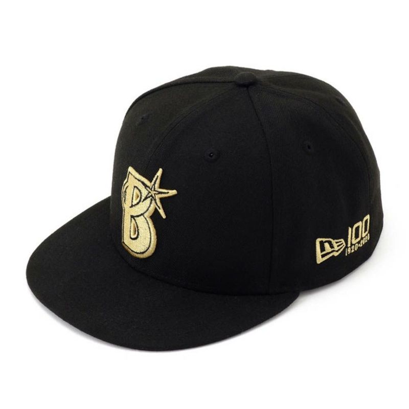 横浜DeNAベイスターズ グッズ キャップ Bシンボル 59FIFTY Fitted Hat ニューエラ100周年 ニューエラ/New Era  ブラック×ゴールド | セレクション | MLB NBA NFL プロ野球グッズ専門店 公式オンラインストア