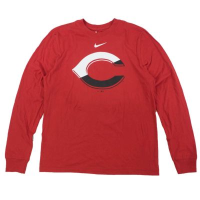 MLB シンシナティ・レッズ Tシャツ Angle Logo Long Sleeve T-Shirt ナイキ/Nike レッド