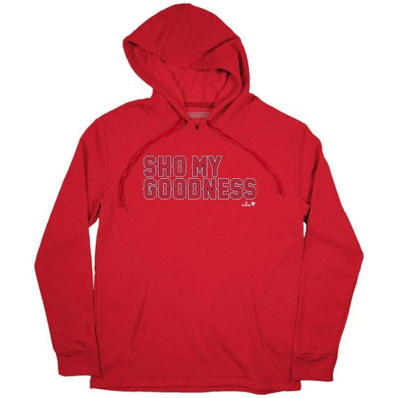 MLB 大谷翔平 エンゼルス パーカー SHO MY GOODNESS プルオーバー フーディー Breaking T レッド | セレクション |  MLB NBA NFL プロ野球グッズ専門店 公式オンラインストア