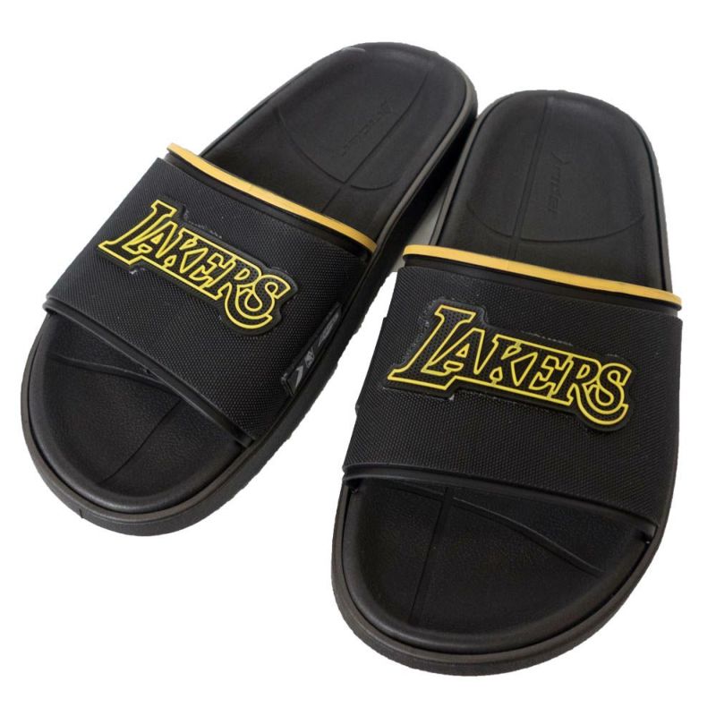 NBA レイカーズ サンダル/シューズ Wordmark Slide Sandals Rider ブラック | セレクション | MLB NBA  NFL プロ野球グッズ専門店 公式オンラインストア