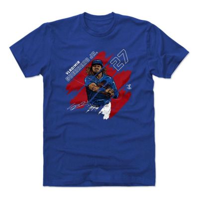 MLB ウラディミール・ゲレーロ・ジュニア ブルージェイズ Tシャツ Stripes T-Shirts 500 Level ロイヤルブルー