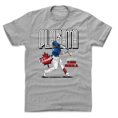 MLB ウラディミール・ゲレーロ・ジュニア ブルージェイズ Tシャツ Plakata T-Shirts 500 Level ヘザーグレー