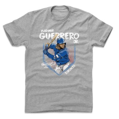 MLB ウラディミール・ゲレーロ・ジュニア ブルージェイズ Tシャツ Base T-Shirts 500 Level ヘザーグレー