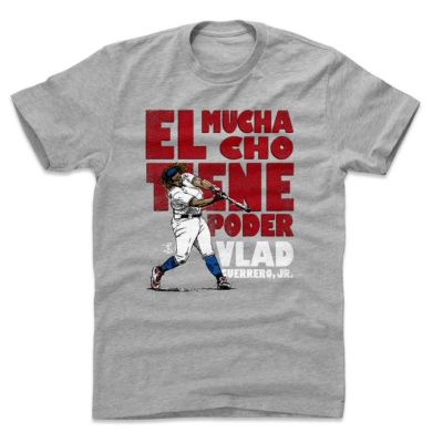 MLB ウラディミール・ゲレーロ・ジュニア ブルージェイズ Tシャツ Power R T-Shirts 500 Level ヘザーグレー