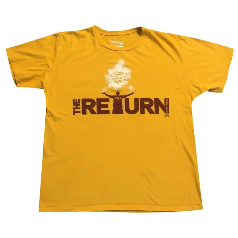 NBA レブロン・ジェームズ キャバリアーズ Tシャツ The Return T-Shirt アディダス/Adidas ゴールド | セレクション |  MLB NBA NFL プロ野球グッズ専門店 公式オンラインストア