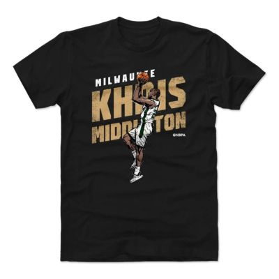 NBA クリス・ミドルトン ミルウォーキー・バックス Tシャツ Jumper D T-Shirts 500Level ブラック