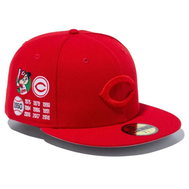 広島カープ グッズ キャップ チャンプス Champs 59FIFTY Fitted Hat ニューエラ/New Era スカーレット |  セレクション | MLB NBA NFL プロ野球グッズ専門店 公式オンラインストア