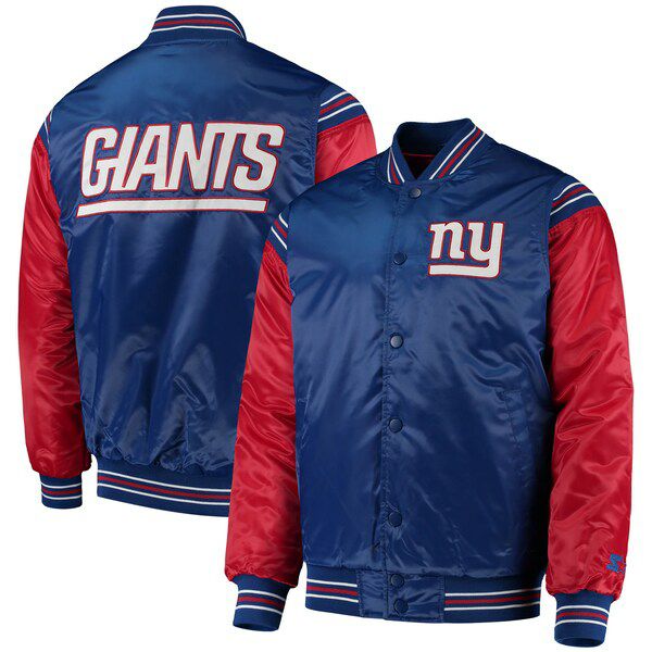 NFL ジャイアンツ ジャケット サテンジャケット Enforcer Varsity Jacket ジャケット STARTER ロイヤル レッド  2212fsg | セレクション | MLB NBA NFL プロ野球グッズ専門店 公式オンラインストア