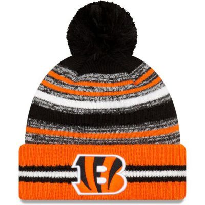 NFL ベンガルズ ニットキャップ 2021 サイドライン Sideline Sport Pom Cuffed Knit Hat ニューエラ/New  Era ブラック オレンジ | セレクション | MLB NBA NFL プロ野球グッズ専門店 公式オンラインストア