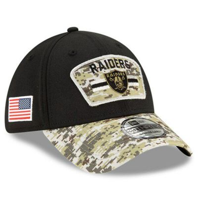 NFL レイダース キャップ 2021 サルートトゥサービス Salute To Service 39THIRTY Flex ニューエラ/New Era ブラック カモ 21STSC