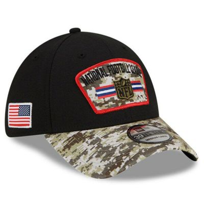 NFL NFL Official Logo キャップ 2021 サルートトゥサービス Salute To Service 39THIRTY Flex ニューエラ/New Era ブラック カモ 21STSC