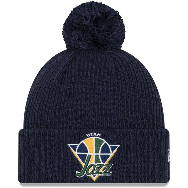 Nba ユタ ジャズ ニットキャップ 21 Nba Tip Off Team Color Pom Cuffed Knit ニット帽 ニューエラ New Era ネイビー セレクション Mlb Nba Nfl プロ野球グッズ専門店 公式オンラインストア