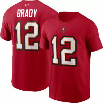 NFL トム・ブレイディ バッカニアーズ Tシャツ ネーム＆ナンバー T-Shirt ナイキ/Nike レッド 23nplf