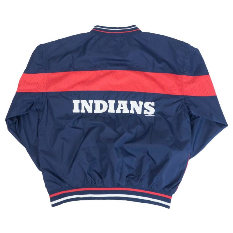 MLB インディアンス ジャケット Vネック プルオーバー Jacket アウター 