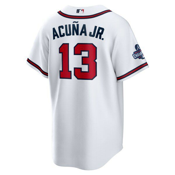 MLBワールドシリーズ2021優勝記念アイテム!
MLB ロナルド・アクーニャ・ジュニア ブレーブス ユニフォーム 2021 ワールドシリーズ 優勝記念 レプリカジャージ ナイキ/Nike 21wschamp