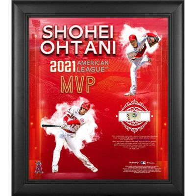 MLB 大谷翔平 エンゼルス Fanatics Authentic 2021 AL MVP受賞記念 最優秀選手 フォトフレーム 実使用ボールピース