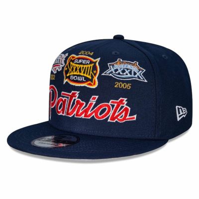 NFL ペイトリオッツ キャップ スーパーボウル レトロ スクリプト 9FIFTY スナップバック ニューエラ/New Era ロイヤル
