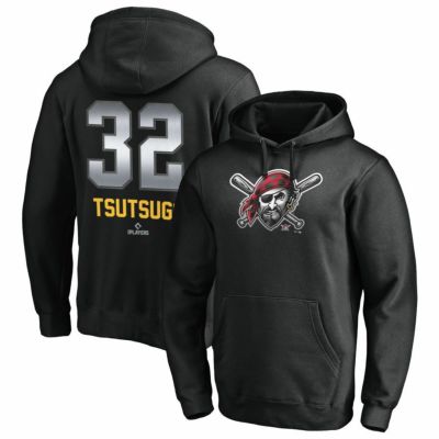 MLB 筒香 嘉智 パイレーツ パーカー ネーム＆ナンバー ミッドナイト プルオーバー Fanatics Branded ブラック