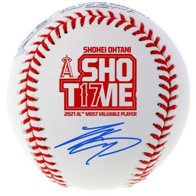 Fanatics Authentic Shohei Ohtani Los Angeles Angels 2021 Al MVP Autographed Logo Baseball - Kanji Signature