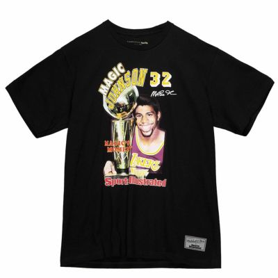 NBA マジック・ジョンソン レイカーズ Tシャツ レジェンドプレイヤーイラスト ミッチェル＆ネス/Mitchell & Ness ブラック2203MN特集