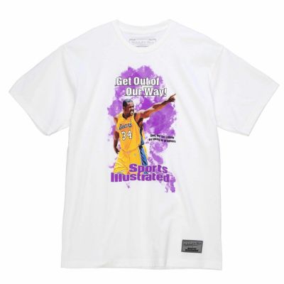 NBA シャキール・オニール レイカーズ Tシャツ レジェンドプレイヤーイラスト ミッチェル＆ネス/Mitchell & Ness ホワイト2203MN特集