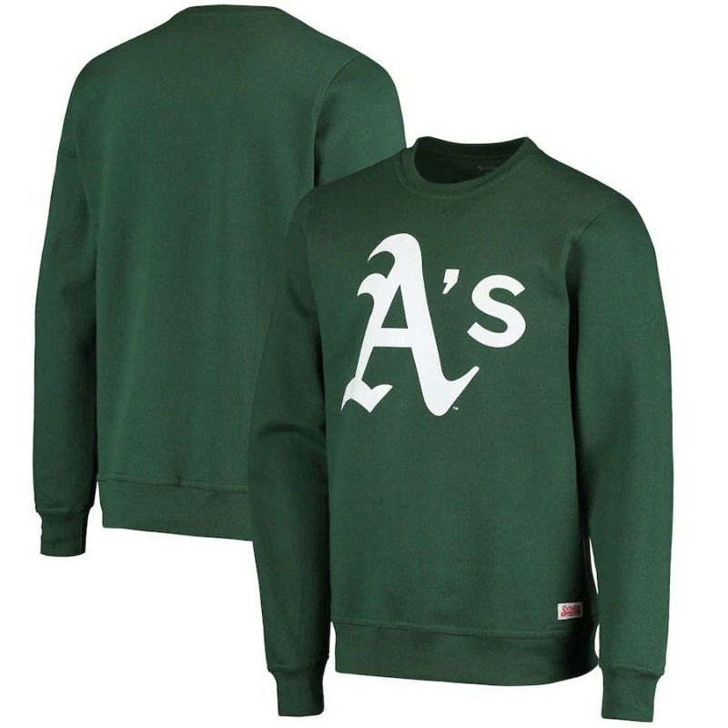 MLB アスレチックス スウェット ロゴ オークランド トレーナー Stitches グリーン | セレクション | MLB NBA NFL プロ野球グッズ専門店 公式オンラインストア