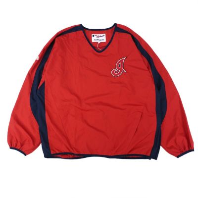 MLB インディアンス ジャケット デッドストック ロングスリーブ ゲーマー アウター マジェスティック/Majestic レッド