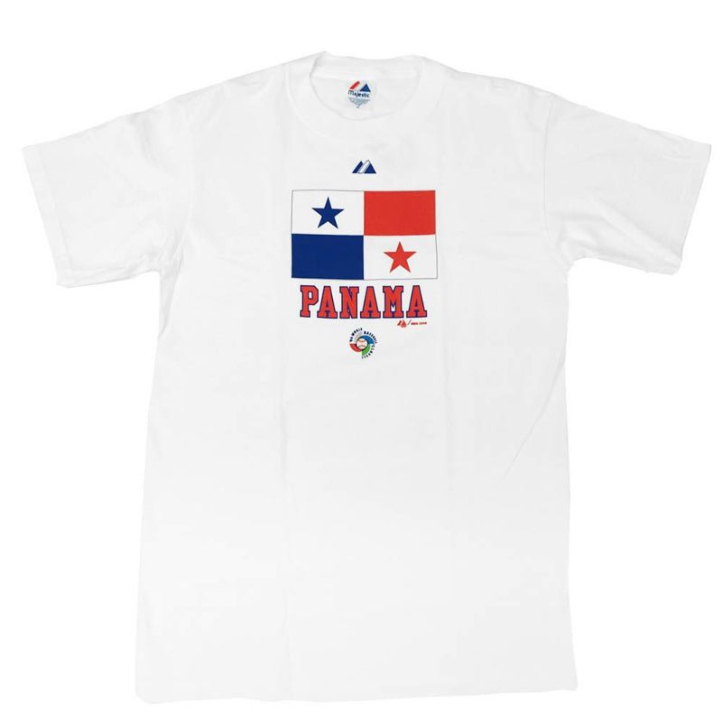 WBC パナマ Tシャツ デッドストック 2006 ワールドベースボールクラッシク フラグ 国旗 Tee マジェスティック/Majestic ホワイト  | セレクション | MLB NBA NFL プロ野球グッズ専門店 公式オンラインストア