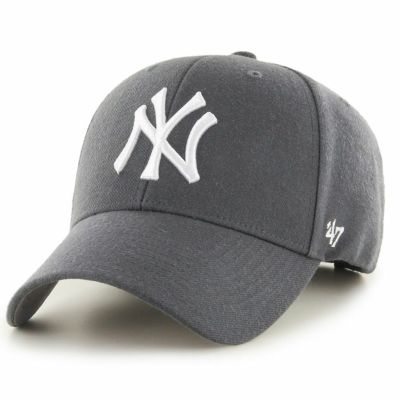 MLB ヤンキース キャップ MVP カーブバイザー 帽子 ハット 47 Brand チャコール