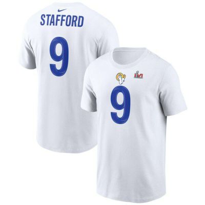 NFL マシュー・スタッフォード ラムズ Tシャツ 第56回 スーパーボウル 進出記念 ネーム＆ナンバー Super Bowl LVI ナイキ/Nike SBLVI 23nplf