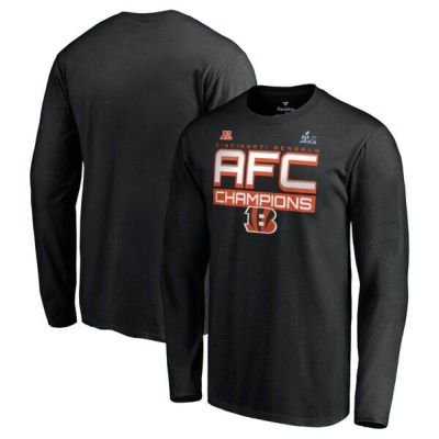 NFL ベンガルズ Tシャツ 2021 AFC カンファレンス 優勝記念 Champions Iconic Slant ブラック
