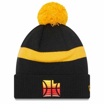 NBA ユタ・ジャズ ニットキャップ シティエディション ポム 2022 CITY EDITION Pom Knit 帽子 ニューエラ/New Era ブラック