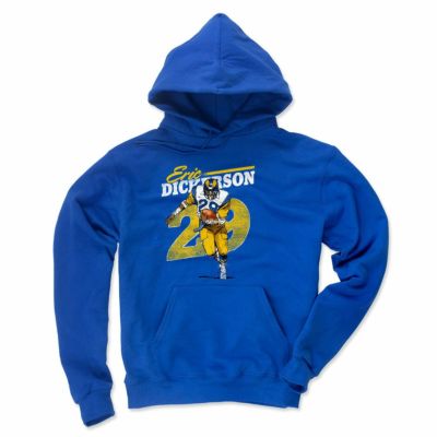 NFL エリック・ディッカーソン ラムズ パーカー Retro WHT Hoddie フーディー 500level ロイヤルブルー
