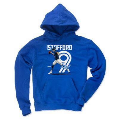 NFL マシュー・スタッフォード ラムズ パーカー Inline WHT Hoddie フーディー 500level ロイヤルブルー