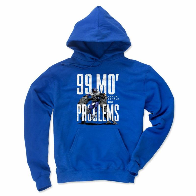 NFL アーロン・ドナルド ラムズ パーカー 99 Mo Problems WHT