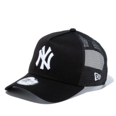 MLB ヤンキース メッシュキャップ 9FORTY A-Frame トラッカー メッシュ Cap ニューエラ/New Era ブラック ホワイト