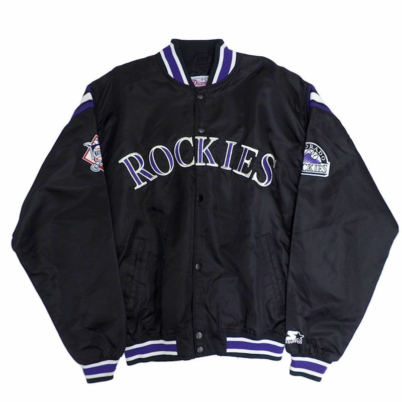 MLB ロッキーズ スタジャン ダイアモンド コレクシション Authentic Diamond Collection ジャケット STARTER  ブラック 2212msg | セレクション | MLB NBA NFL プロ野球グッズ専門店 公式オンラインストア