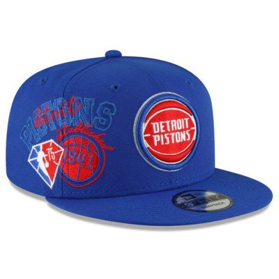 NBA ピストンズ キャップ バック ハーフ スナップバック 75周年 Back Half 9FIFTY 帽子 ニューエラ/New Era ブルー