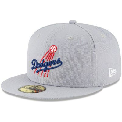 MLB ドジャース 帽子 クーパーズタウン Cooperstown Collection Logo 59FIFTY Fitted ニューエラ/New Era グレー