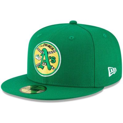 MLB アスレチックス 帽子 クーパーズタウン Cooperstown Collection Logo 59FIFTY Fitted ニューエラ/New Era グリーン